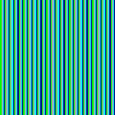 [ Thumbnail: Lime, Dark Grey, Aqua, and Dark Blue Colored Lined/Striped Pattern Duvet Cover ]