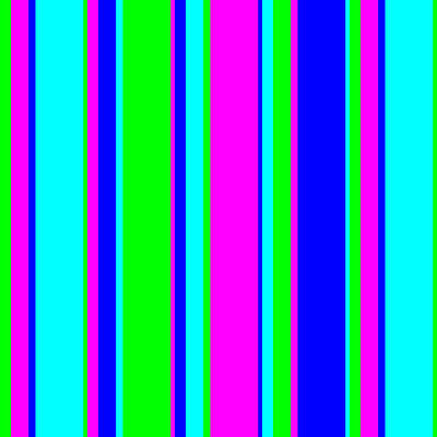 [ Thumbnail: Lime, Fuchsia, Blue, and Aqua Colored Pattern of Stripes Tote Bag ]