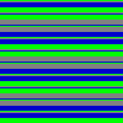 [ Thumbnail: Lime, Gray, and Blue Colored Striped/Lined Pattern Metal Print ]