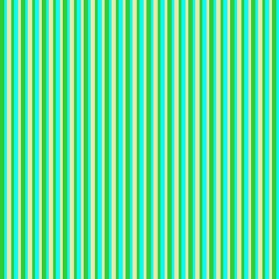 [ Thumbnail: Lime Green, Cyan, and Pale Goldenrod Colored Stripes/Lines Pattern Duvet Cover ]