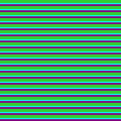 [ Thumbnail: Lime Green, Cyan, and Purple Colored Striped/Lined Pattern Wood Print ]