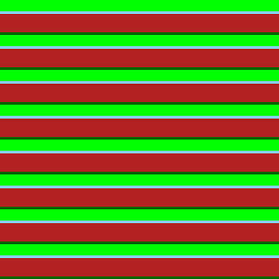 [ Thumbnail: Lime, Light Sky Blue, Red, and Dark Green Colored Lines Pattern Shower Curtain ]