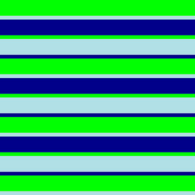 [ Thumbnail: Lime, Powder Blue, and Dark Blue Colored Lines/Stripes Pattern Acrylic Print ]