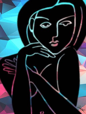 Mona Lisa Abstract Paintings Fine Art America