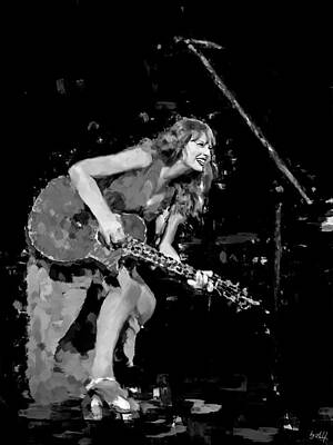 Taylor Swift Digital Art - Taylor Swift, Folklore by Gradify Creations