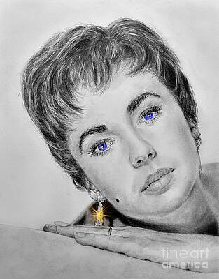Liz Taylor Classic Beauty by Jim Fitzpatrick Liz Taylor Classic Beauty by Jim Fitzpatrick