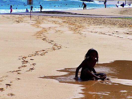 Wall Art - Photograph - Lone Beach Boy by Rick Harmon Shutterricky Photography Collections And