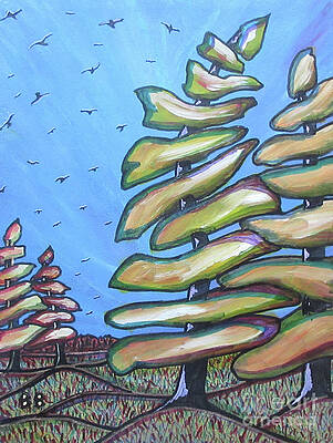 Wall Art - Painting - Looking For A Place To Land by Bradley Boug