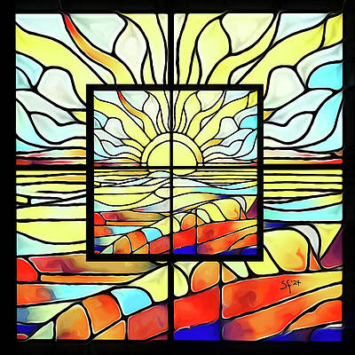 Wall Art - Mixed Media - Looking out a Window in a Window  by Shelli Fitzpatrick