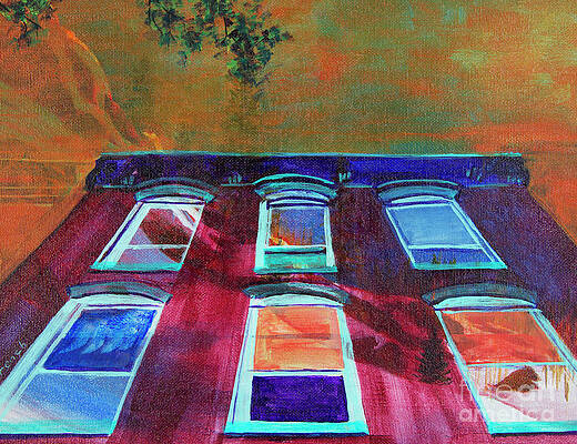 Wall Art - Painting - Looking Up by Jeanette French