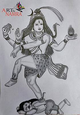 Lord Shiva Divine sketch Art. - Rudra drawing Art | Facebook
