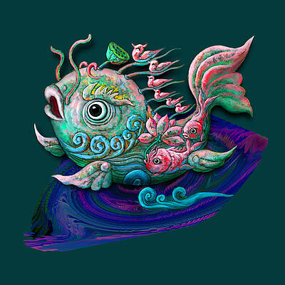 Lotus Seed Caped Fish by Cheng Quansheng