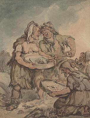 Wall Art - Drawing - Love and dust  art by Thomas Rowlandson English