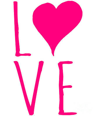 Wall Art - Digital Art - Love Valentines Day Heart by Flippin Sweet Gear