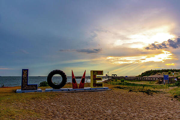 LOVEwork at Sunset in Cape Charles by Amy Jackson LOVEwork at Sunset in Cape Charles by Amy Jackson