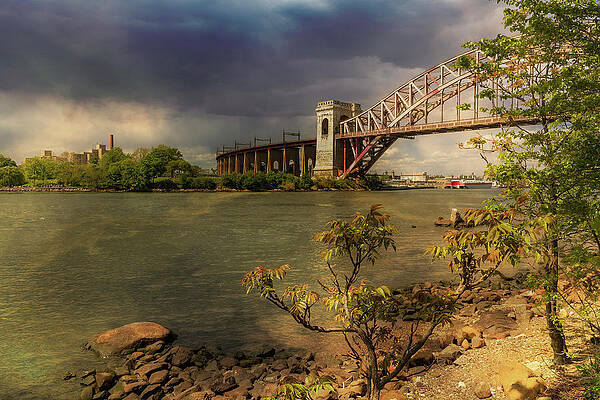 Low Tide and Hell Gate Bridge by Cate Franklyn Low Tide and Hell Gate Bridge by Cate Franklyn