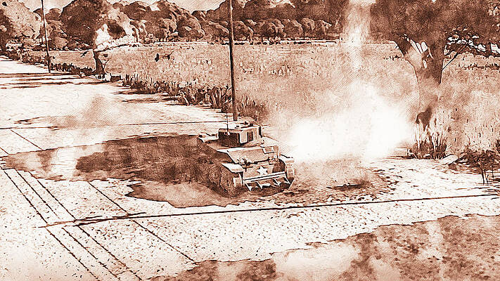 M5A1 Light Tank - 02 by AM FineArtPrints M5A1 Light Tank - 02 by AM FineArtPrints