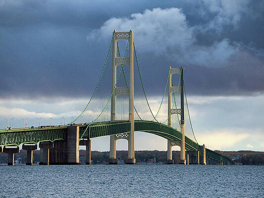 Mackinac Bridge in Michigan by Bill Swartwout Mackinac Bridge in Michigan by Bill Swartwout