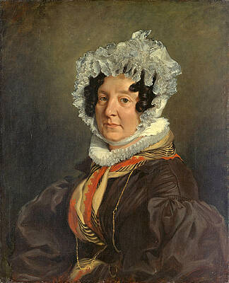 Madame Henri Francois Riesener, Felicite Longrois Print by Eugene Delacroix