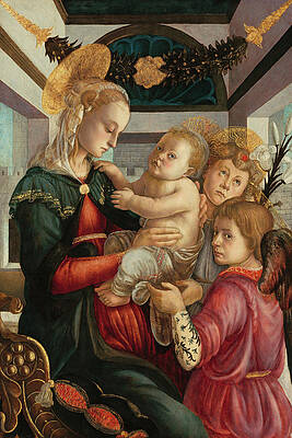 Madonna and child- high resolution - digitally enhanced by Botticelli -Sandro Botticelli Madonna and child- high resolution - digitally enhanced by Botticelli -Sandro Botticelli