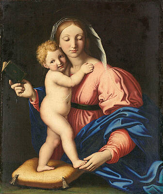 Madonna and Child Print by Workshop of Sassoferrato