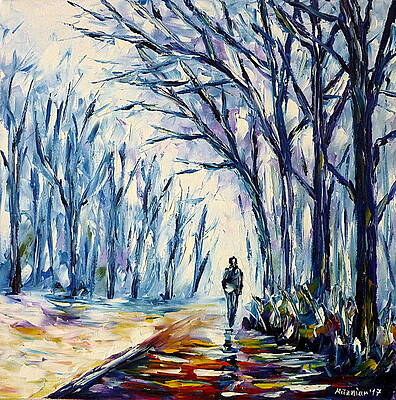 Man In Winter Fog by Mirek Kuzniar Man In Winter Fog by Mirek Kuzniar