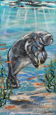 Manatee Joy 2 by Linda Olsen Manatee Joy 2 by Linda Olsen
