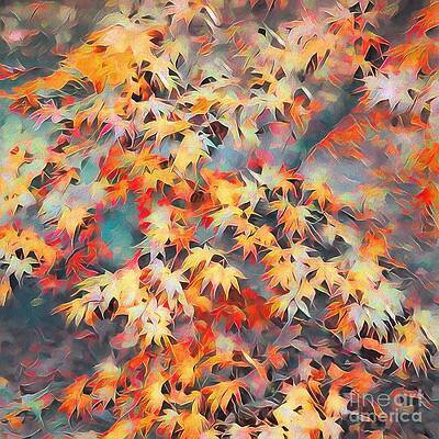 Maple Tree With Autumn Leaves by Philip Preston Maple Tree With Autumn Leaves by Philip Preston