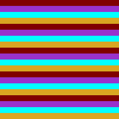 [ Thumbnail: Maroon, Dark Orchid, Aqua, and Goldenrod Colored Striped/Lined Pattern Duvet Cover ]