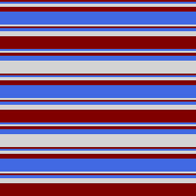 [ Thumbnail: Maroon, Royal Blue, and Light Gray Colored Lines Pattern Wood Print ]