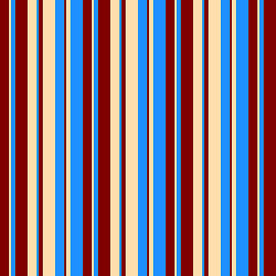 [ Thumbnail: Maroon, Tan, and Blue Colored Lines/Stripes Pattern Acrylic Print ]