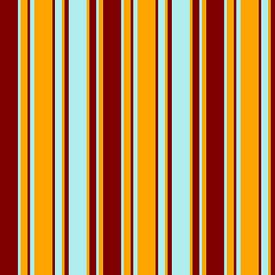 [ Thumbnail: Maroon, Turquoise, and Orange Colored Stripes Pattern Acrylic Print ]
