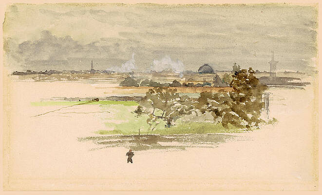 Marsh in Zeeland Print by James Abbott McNeill Whistler