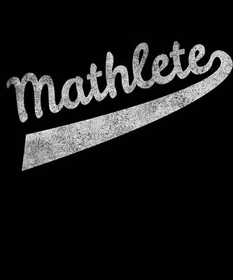 Wall Art - Digital Art - Mathlete Retro by Flippin Sweet Gear