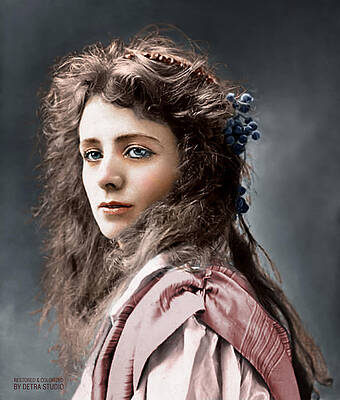 Wall Art - Photograph - Maude Adams 1872-1953. From the collection Most Beautiful Women of the late 19th and early 20th c. by Dejan Travica