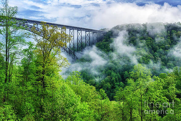 May Morning New River Gorge Bridge by Thomas R Fletcher May Morning New River Gorge Bridge by Thomas R Fletcher