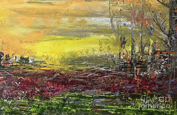 Meadow in sunset by Maria Karlosak Meadow in sunset by Maria Karlosak
