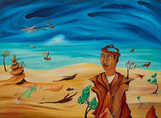  Painting - Meditation By The Sea by Damon Schindler