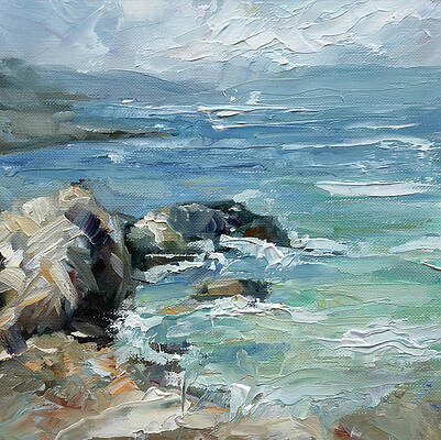 Mediterranean Seascape by Adrienn Pecsek