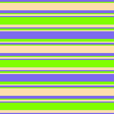 [ Thumbnail: Medium Slate Blue, Chartreuse, and Tan Colored Pattern of Stripes Acrylic Print ]