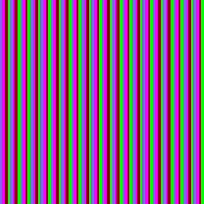 [ Thumbnail: Medium Slate Blue, Fuchsia, Maroon, and Lime Colored Stripes Pattern Duvet Cover ]