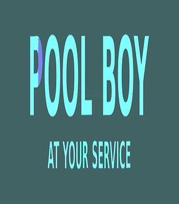 Mens Pool Boy At Your Service by Damian Jeanni
