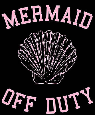Wall Art - Digital Art - Mermaid Off Duty by Flippin Sweet Gear