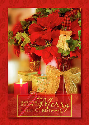 Merry Little Christmas Poinsettia Bouquet by Doreen Erhardt Merry Little Christmas Poinsettia Bouquet by Doreen Erhardt