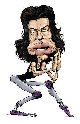 Wall Art - Drawing - Mick Jagger in color by Mike Scott