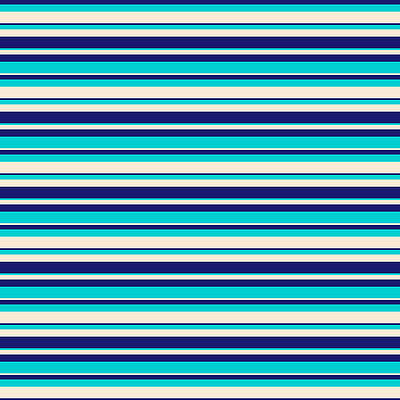 [ Thumbnail: Midnight Blue, Dark Turquoise, and Beige Colored Striped/Lined Pattern Tapestry ]
