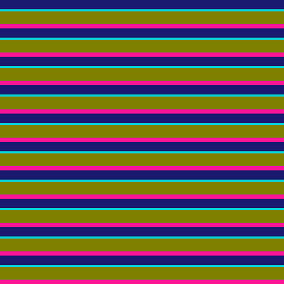 [ Thumbnail: Midnight Blue, Dark Turquoise, Green, and Deep Pink Colored Pattern of Stripes Acrylic Print ]