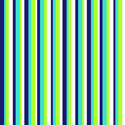 [ Thumbnail: Midnight Blue, Turquoise, Light Green, and White Colored Stripes/Lines Pattern Wood Print ]