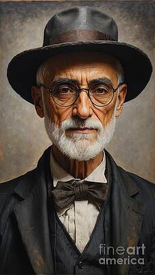 Wall Art - Digital Art - Miguel de Unamuno The Philosopher's Essence Unveiled by Sapiens Verbum