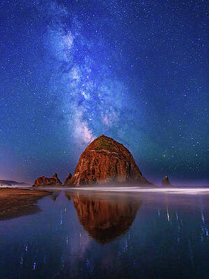 Milky Way Over Haystack Rock by Patrick Campbell Milky Way Over Haystack Rock by Patrick Campbell